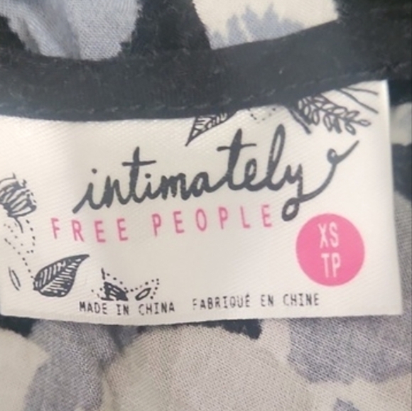 FREE PEOPLE "Voile and Lace" Floral Print Trapeze Dress - Size XS - Picture 12 of 14